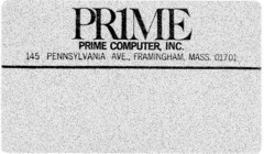 PR1ME PRIME COMPUTER, INC.