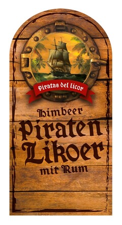 Piratas del Licor Himbeer Piraten Likoer mit Rum