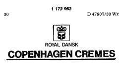 ROYAL DANSK COPENHAGEN CREMES