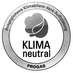 KLIMA neutral Ausgeglichene Klimabilanz dank Aufforstung PROGAS