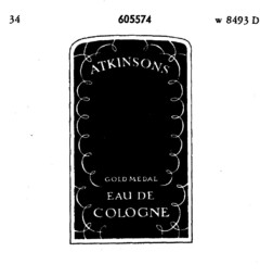 ATKINSONS GOLDMETAL EAU DE COLOGNE