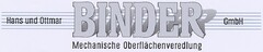 Hans und Ottmar BINDER GmbH Mechanische Oberflächenveredlung