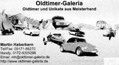 Oldtimer-Galeria Oldtimer und Unikate aus Meisterhand