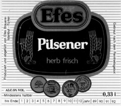 Efes Pilsener herb frisch