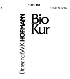 Bio Kur Dr.rer.nat W.K. HOFMANN