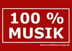 100 % MUSIK www.musikhaus-lange.de