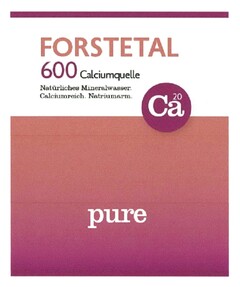 FORSTETAL 600 Calciumquelle pure