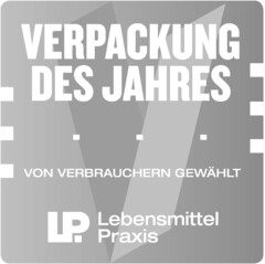 VERPACKUNG DES JAHRES VON VERBRAUCHERN GEWÄHLT LP. Lebensmittel Praxis