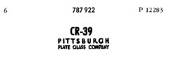 CR-39 PITTSBURGH PLATE GLASS COMPANY