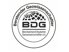 Beratender Geowissenschaftler BDG Berufsverband Deutscher Geowissenschaftler e.V.