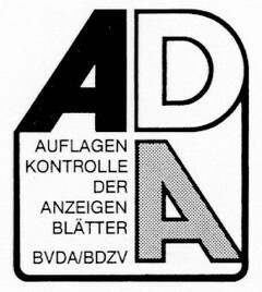 ADA AUFLAGEN KONTROLLE DER ANZEIGENBLÄTTER BVDA/BDZV