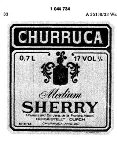 CHURRUCA Medium SHERRY