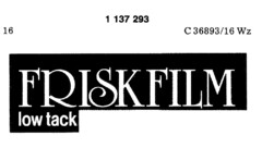 FRISKFILM low tack