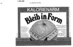 Bleib in Form KALORIENARM