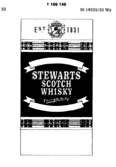 STEWARTS SCOTCH WHISKY "Cream of the Barley"