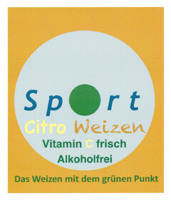 Sport Citro Weizen Vitamin C frisch Alkoholfrei Das Weizen mit dem grünen Punkt