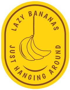 LAZY BANANAS JUST HANGING AROUND