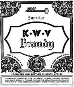 Superior K.W.V. Brandy