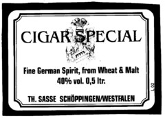 CIGAR SPECIAL Fine German Spirit, from Wheat & Malt