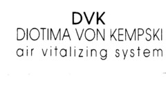 DVK DIOTIMA VON KEMPSKI air vitalizing system