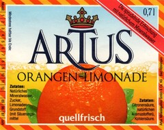 ARTUS ORANGEN LIMONADE