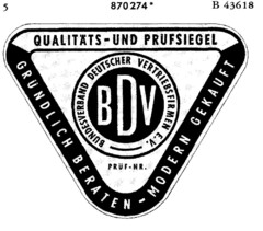 BDV BUNDESVERBAND DEUTSCHER VERTRIEBSFIRMEN E. V.