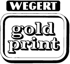 WEGERT gold print