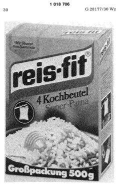 reis-fit 4 Kochbeutel Super-Patna