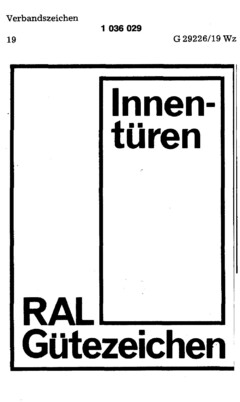 RAL Gütezeichen Innentüren