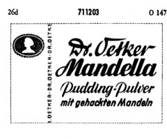 Dr. Oetker Mandella Pudding-Pulver mit gehackten Mandeln