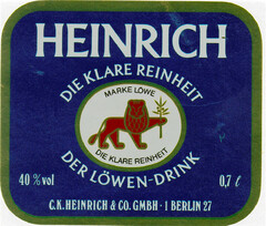 HEINRICH DIE KLARE REINHEIT