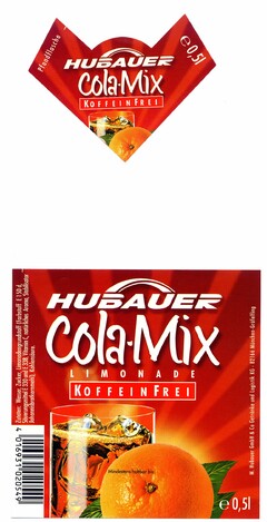 HUBAUER Cola-Mix LIMONADE KOFFEIN FREI