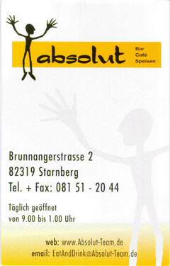 absolut Bar Café Speisen