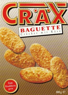 CRÄX BAGUETTE C r ä c k e r  m i t  K ä s e Zum Knabbern gern