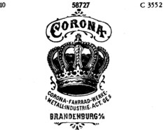 CORONA CORONA-FAHRRAD-WERKE METALL-INDUSTRIE, ACT.GES