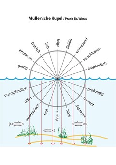 Müller'sche Kugel, Praxis Dr. Winau, fleißig, faul, vertrauend, misstrauisch, verschlossen, offen, empfindlich, unempfindlich, großzügig, geizig, tolerant, intolerant, depressiv, fröhlich, böse, lieb, mutig, feige