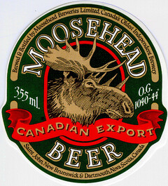 MOOSEHEAD BEER CANADIAN EXPORT