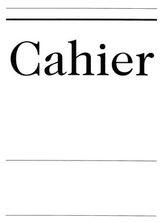 Cahier