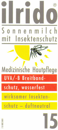 ilrido Sonnenmilch mit Insektenschutz