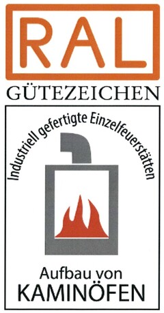 RAL GÜTEZEICHEN Industriell gefertigte Einzelfeuerstätten Aufbau von KAMINÖFEN