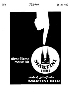 KROPF MARTINI BIERE