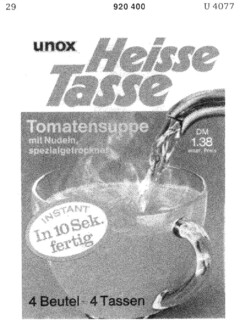 unox Heisse Tasse