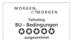 MORGEN & MORGEN Teilrating BU-Bedingungen ausgezeichnet