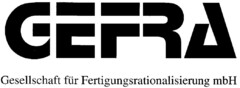 GEFRA Gesellschaft für Fertigungsrationalisierung mbH