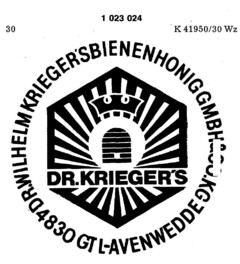 DR.KRIEGER`S DR. WILHELM KRIEGER`S BIENENHONIG GMBH & CO. KG 4830 GT L-AVENWEDDE