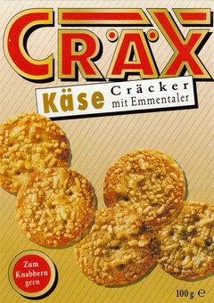 CRÄX Käse C r ä c k e r mit Emmentaler Zum Knabbern gern