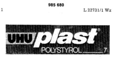 UHU plast POLYSTYROL 7