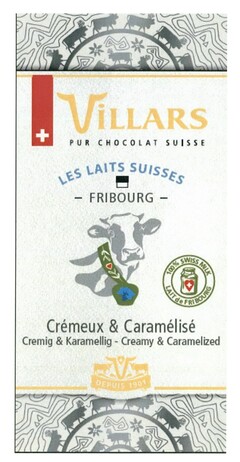 PUR CHOCOLAT SUISSE LES LAITS SUISSES - FRIBOURG - Crémeux & Caramélisé Cremig & Karamellig - Creamy & Caramelized