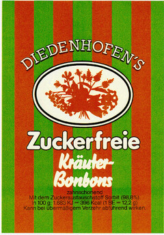 DIEDENHOFEN`S Zuckerfreie Kräuter-Bonbons