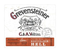 Grevensteiner C.& A. Veltins WESTFÄLISCH HELL